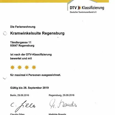 Kramwinkelsuite Appartement Ratisbonne